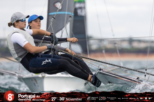 Magdalena Skórnóg z Giżycka zdobyła 2. miejsce w Portugal Grand Prix w klasie 49erFX 
